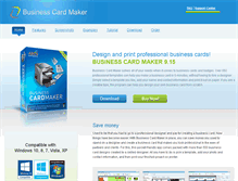 Tablet Screenshot of business-card-maker.com